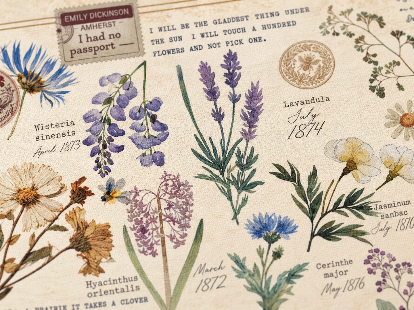 Dickinson's Specimen Desk Mat — Surface detail