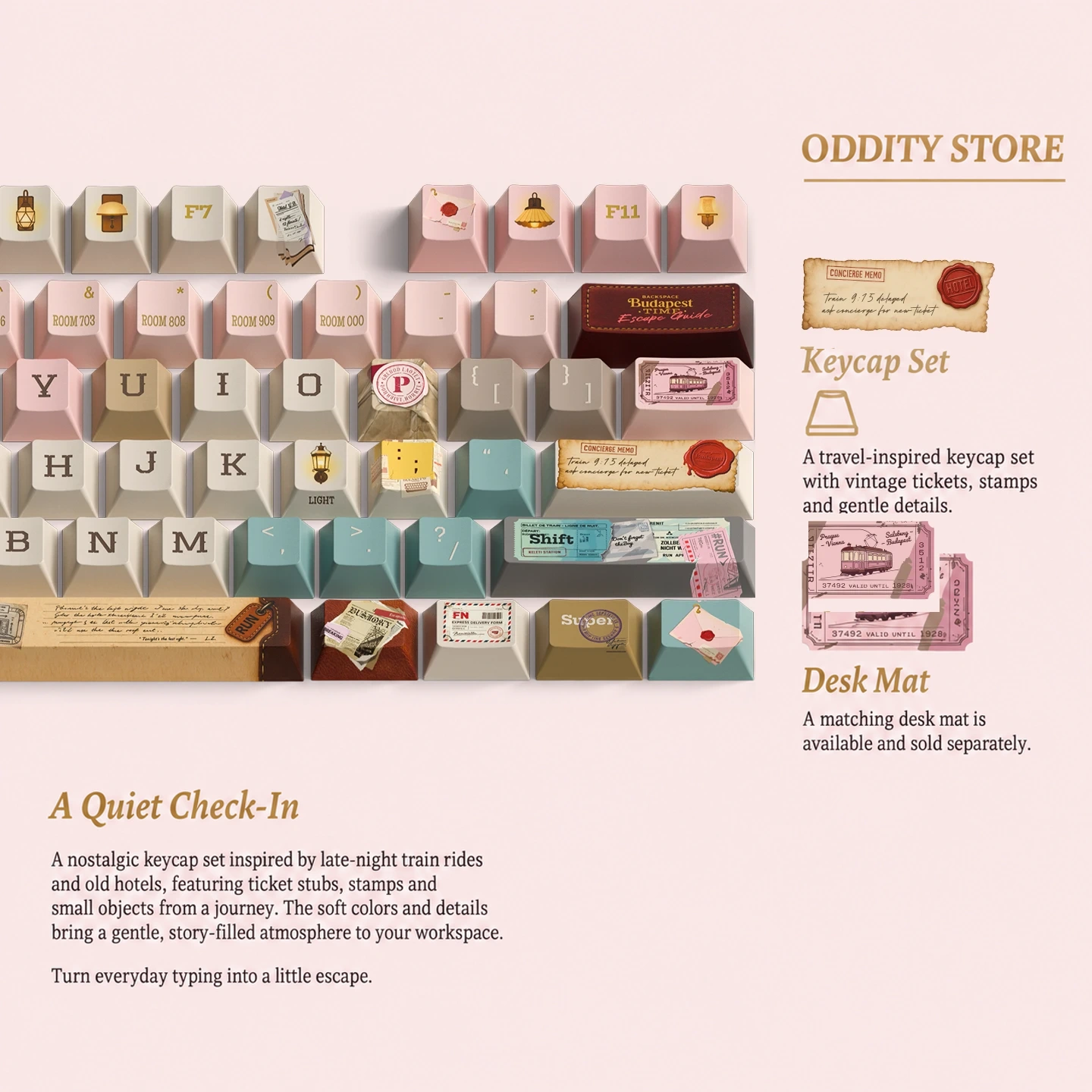 Budapest Time-Escape Guide Keycap Set Product Details 3