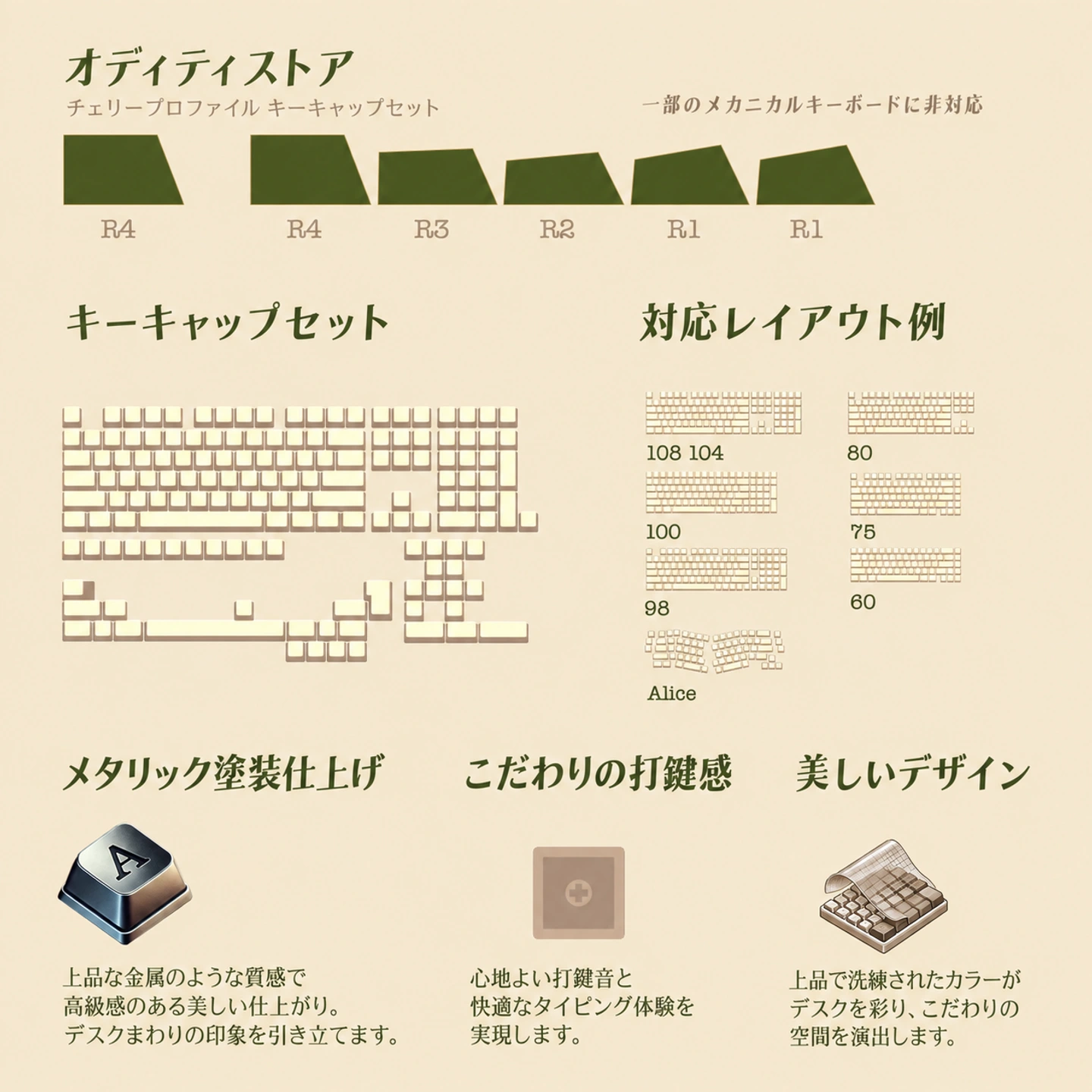 植物温室ノート キーキャップセット 製品詳細 8