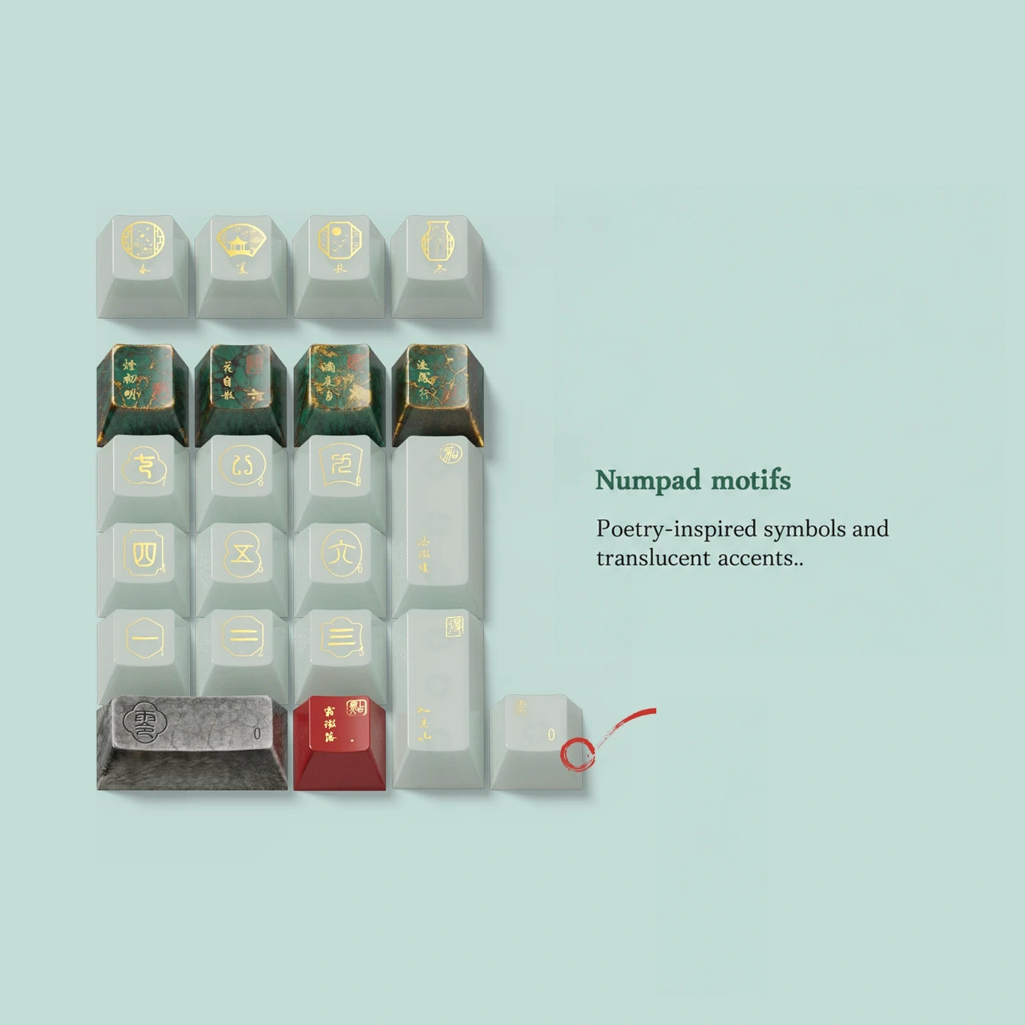 Jinshi Notes Keycap Set Product Details 4