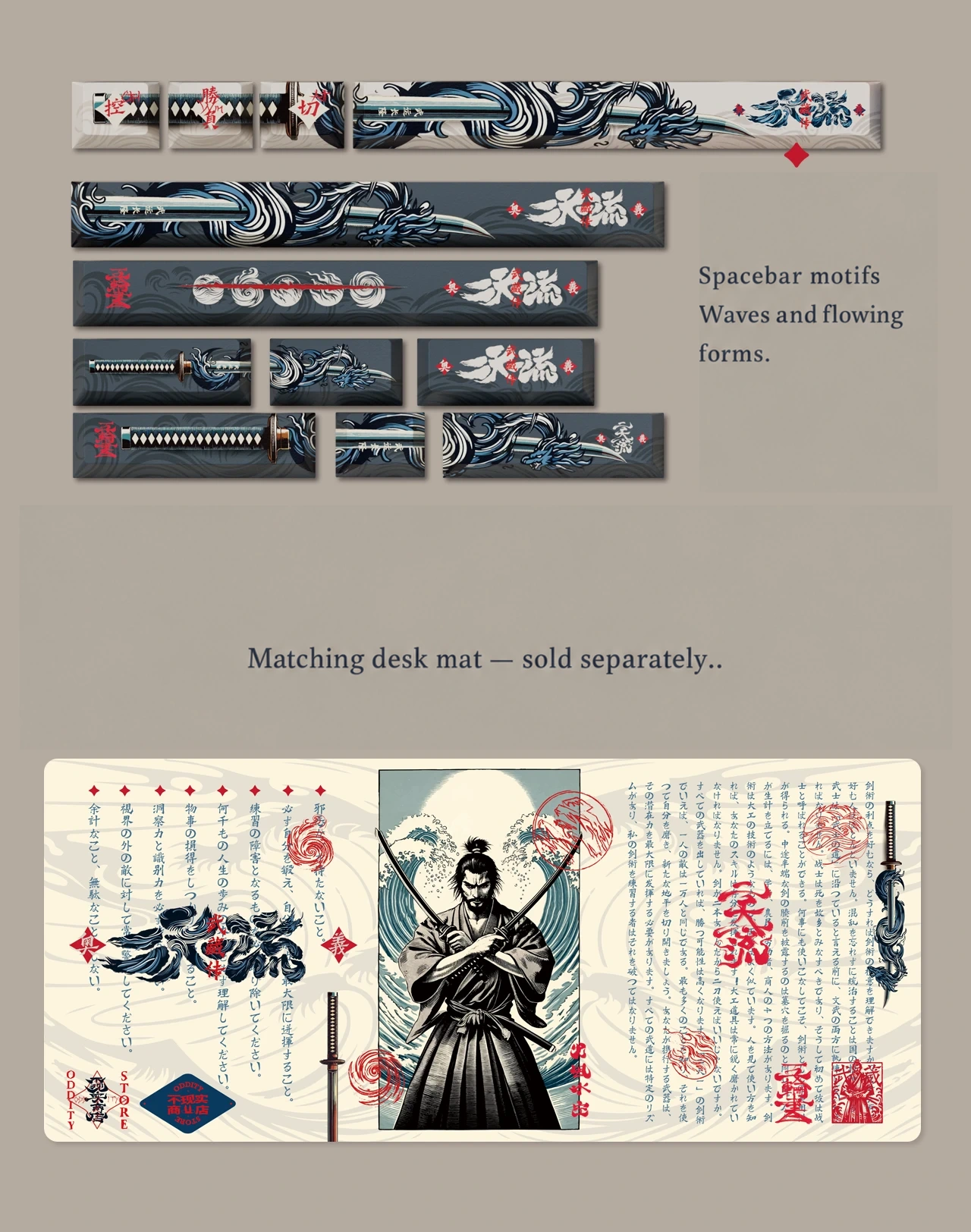 Niten Ichiryu Keycap Set Product Details 6