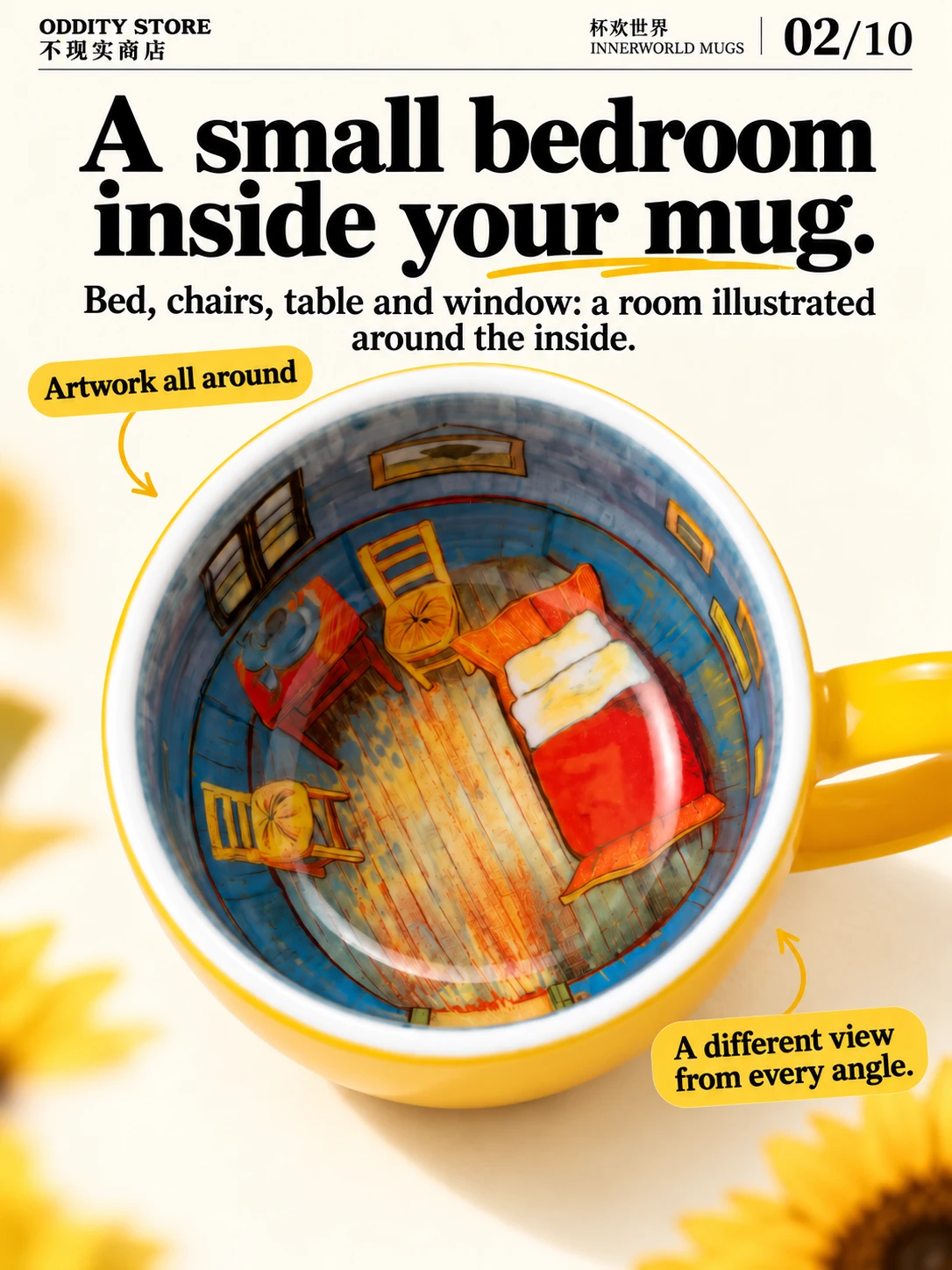 Van Gogh Bedroom Mug Product Details 2