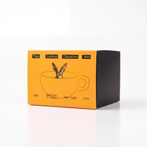 Van Gogh Bedroom Mug Packaging & Contents 3