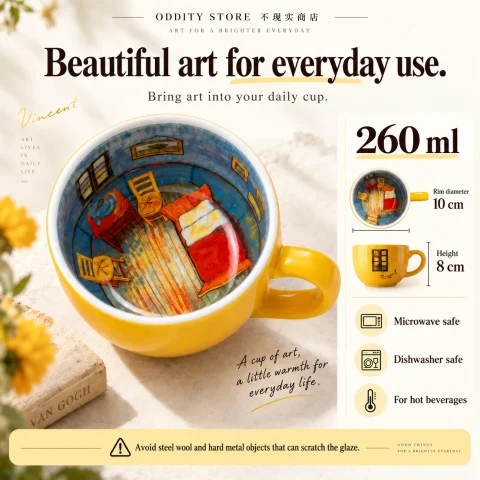 Van Gogh Bedroom Mug Square product image 5